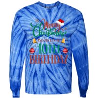 Merry Christmas And Yes ItS My 10th Birthday Xmas Bday Gift Tie-Dye Long Sleeve Shirt