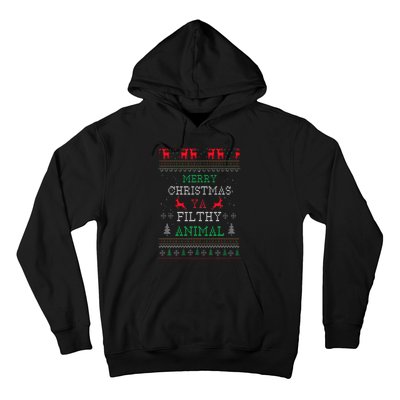 Merry Christmas Animal Filthy Ya Xmas Pajama Family Matching Hoodie