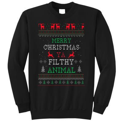 Merry Christmas Animal Filthy Ya Xmas Pajama Family Matching Sweatshirt