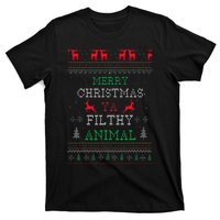 Merry Christmas Animal Filthy Ya Xmas Pajama Family Matching T-Shirt