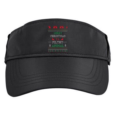 Merry Christmas Animal Filthy Ya Xmas Pajama Family Matching Adult Drive Performance Visor