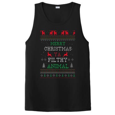 Merry Christmas Animal Filthy Ya Xmas Pajama Family Matching PosiCharge Competitor Tank