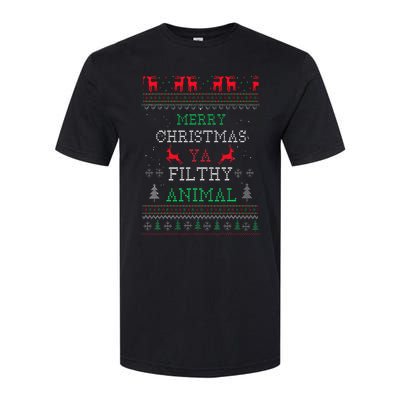 Merry Christmas Animal Filthy Ya Xmas Pajama Family Matching Softstyle CVC T-Shirt