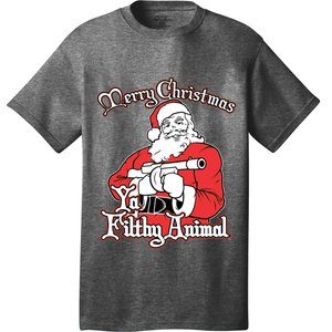 Merry Christmas Animal Filthy Ya Ugly Sweater Style Matching T-Shirt