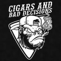 Monkey Cigars And Bad Decisions Ladies PosiCharge Tri-Blend Wicking Tank