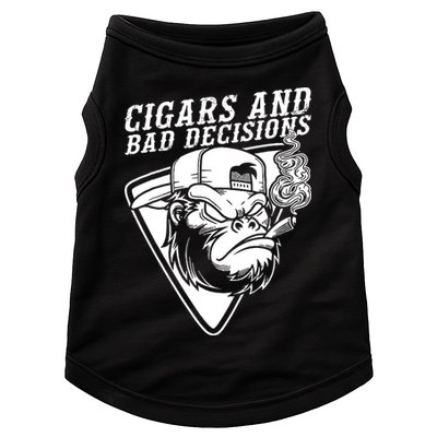 Monkey Cigars And Bad Decisions Doggie Tank