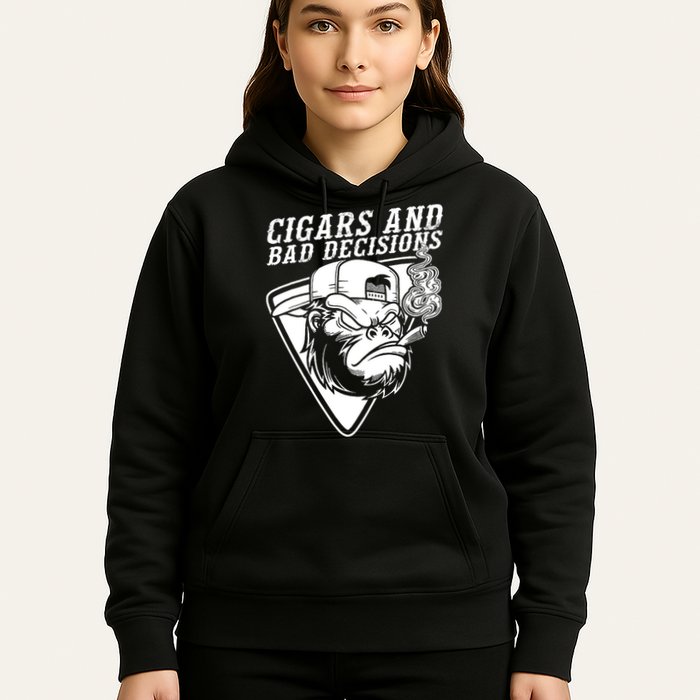 Monkey Cigars And Bad Decisions Hoodie