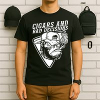 Monkey Cigars And Bad Decisions T-Shirt