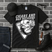 Monkey Cigars And Bad Decisions Tall T-Shirt