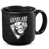 Monkey Cigars And Bad Decisions 15oz Campfire Ceramic Mug