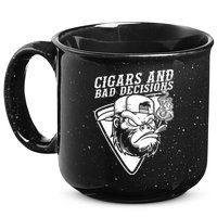 Monkey Cigars And Bad Decisions 15oz Campfire Ceramic Mug