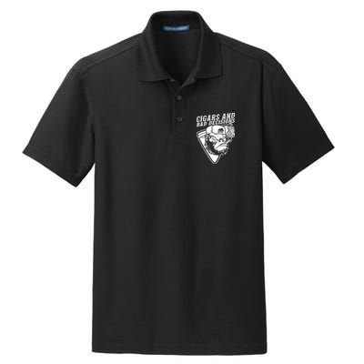 Monkey Cigars And Bad Decisions Dry Zone Grid Polo