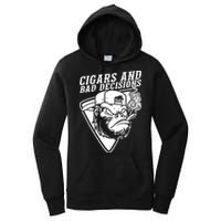 Monkey Cigars And Bad Decisions Women's Pullover Hoodie