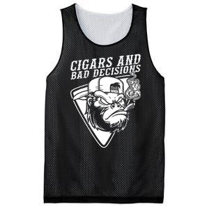 Monkey Cigars And Bad Decisions Mesh Reversible Basketball Jersey Tank