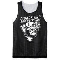 Monkey Cigars And Bad Decisions Mesh Reversible Basketball Jersey Tank