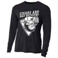 Monkey Cigars And Bad Decisions Cooling Performance Long Sleeve Crew
