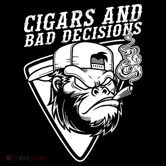 Monkey Cigars And Bad Decisions Tall Sweatshirt