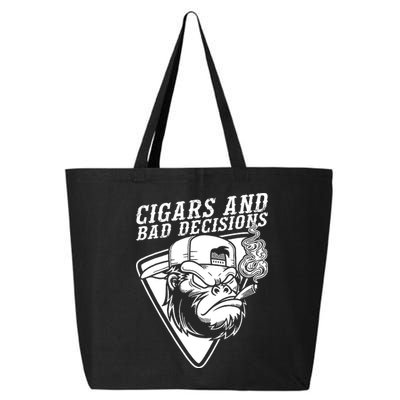 Monkey Cigars And Bad Decisions 25L Jumbo Tote