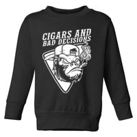 Monkey Cigars And Bad Decisions Toddler Sweatshirt