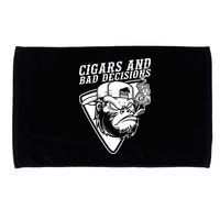 Monkey Cigars And Bad Decisions Microfiber Hand Towel
