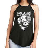 Monkey Cigars And Bad Decisions Women's Perfect Tri Rocker Tank