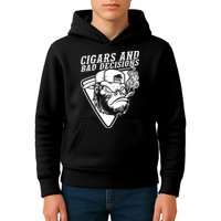 Monkey Cigars And Bad Decisions Kids Hoodie