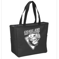 Monkey Cigars And Bad Decisions Zip Tote Bag