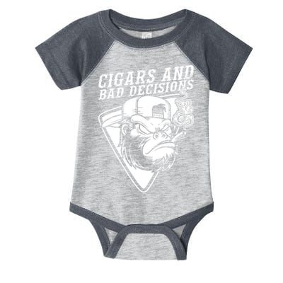 Monkey Cigars And Bad Decisions Infant Baby Jersey Bodysuit
