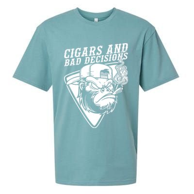 Monkey Cigars And Bad Decisions Sueded Cloud Jersey T-Shirt