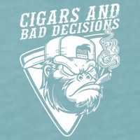 Monkey Cigars And Bad Decisions Sueded Cloud Jersey T-Shirt