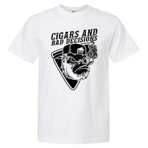 Monkey Cigars And Bad Decisions Garment-Dyed Heavyweight T-Shirt