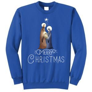 Merry Christmas Advent Nativity Scene North Star Cute Gift Sweatshirt