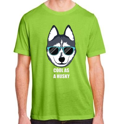 Malamute Cool As A Siberian Husky With Sunglasses Adult ChromaSoft Performance T-Shirt