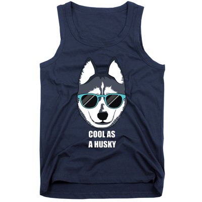 Malamute Cool As A Siberian Husky With Sunglasses Tank Top