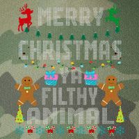 Merry Christmas Animal Filthy Ya Ugly Sweater PJs Matching Legacy Tie Dye Trucker Hat