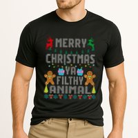 Merry Christmas Animal Filthy Ya Ugly Sweater PJs Matching Performance Shirt
