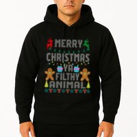 Merry Christmas Animal Filthy Ya Ugly Sweater PJs Matching Hoodie