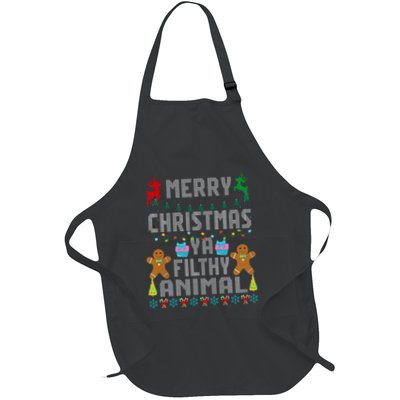 Merry Christmas Animal Filthy Ya Ugly Sweater PJs Matching Apron