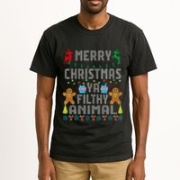 Merry Christmas Animal Filthy Ya Ugly Sweater PJs Matching Tall T-Shirt
