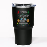 Merry Christmas Animal Filthy Ya Ugly Sweater PJs Matching Tumbler