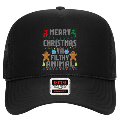 Merry Christmas Animal Filthy Ya Ugly Sweater PJs Matching Trucker Hat