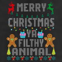 Merry Christmas Animal Filthy Ya Ugly Sweater PJs Matching Trucker Hat