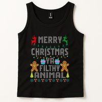 Merry Christmas Animal Filthy Ya Ugly Sweater PJs Matching Tank Top