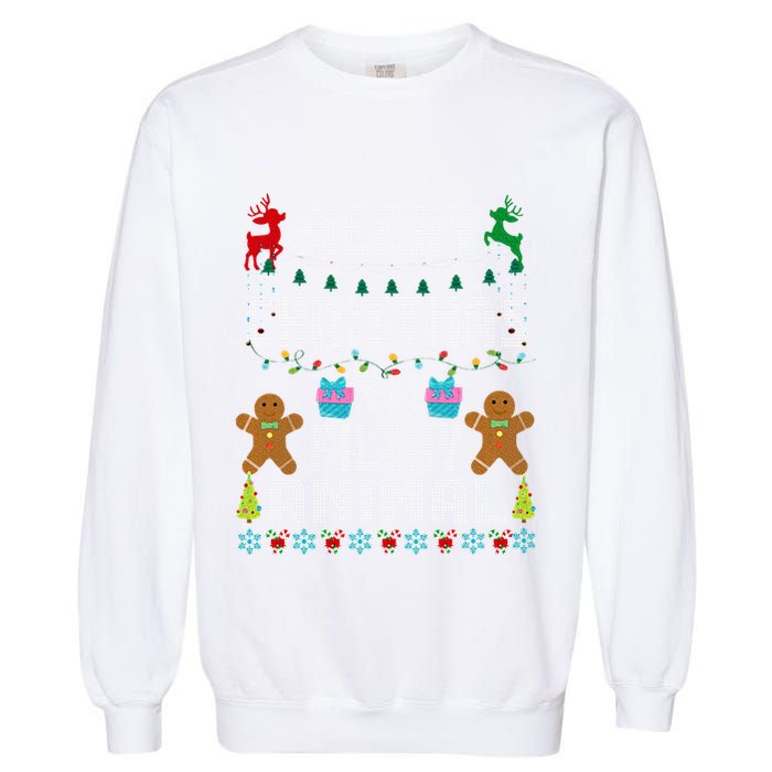 Merry Christmas Animal Filthy Ya Ugly Sweater PJs Matching Garment-Dyed Sweatshirt