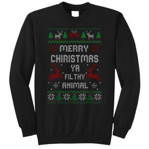 Merry Christmas Animal Filthy Ya Xmas Pajama Sweatshirt