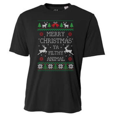 Merry Christmas Animal Filthy Ya Cooling Performance Crew T-Shirt