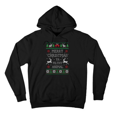 Merry Christmas Animal Filthy Ya Hoodie