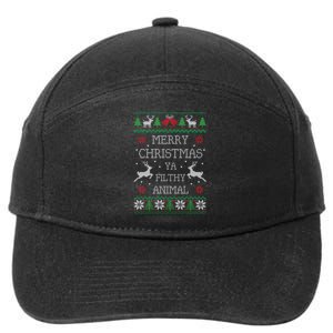 Merry Christmas Animal Filthy Ya 7-Panel Snapback Hat