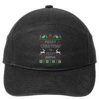 Merry Christmas Animal Filthy Ya 7-Panel Snapback Hat