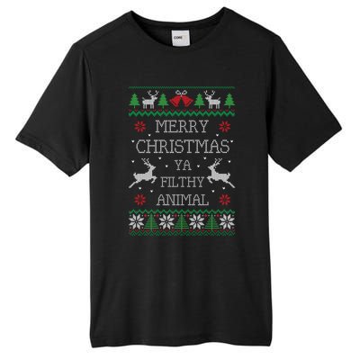 Merry Christmas Animal Filthy Ya Tall Fusion ChromaSoft Performance T-Shirt